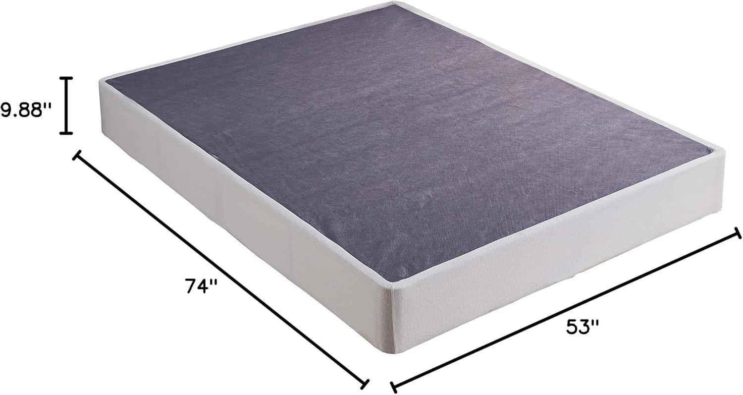 imageSignature Design by Ashley 10quot Mattress Box Spring with Metal Foundation Queen BlackWhite
