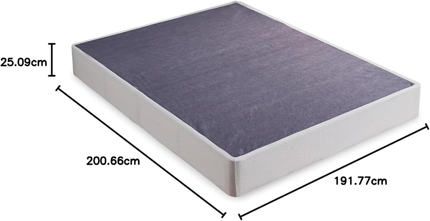imageSignature Design by Ashley 10quot Mattress Box Spring with Metal Foundation Queen BlackWhite