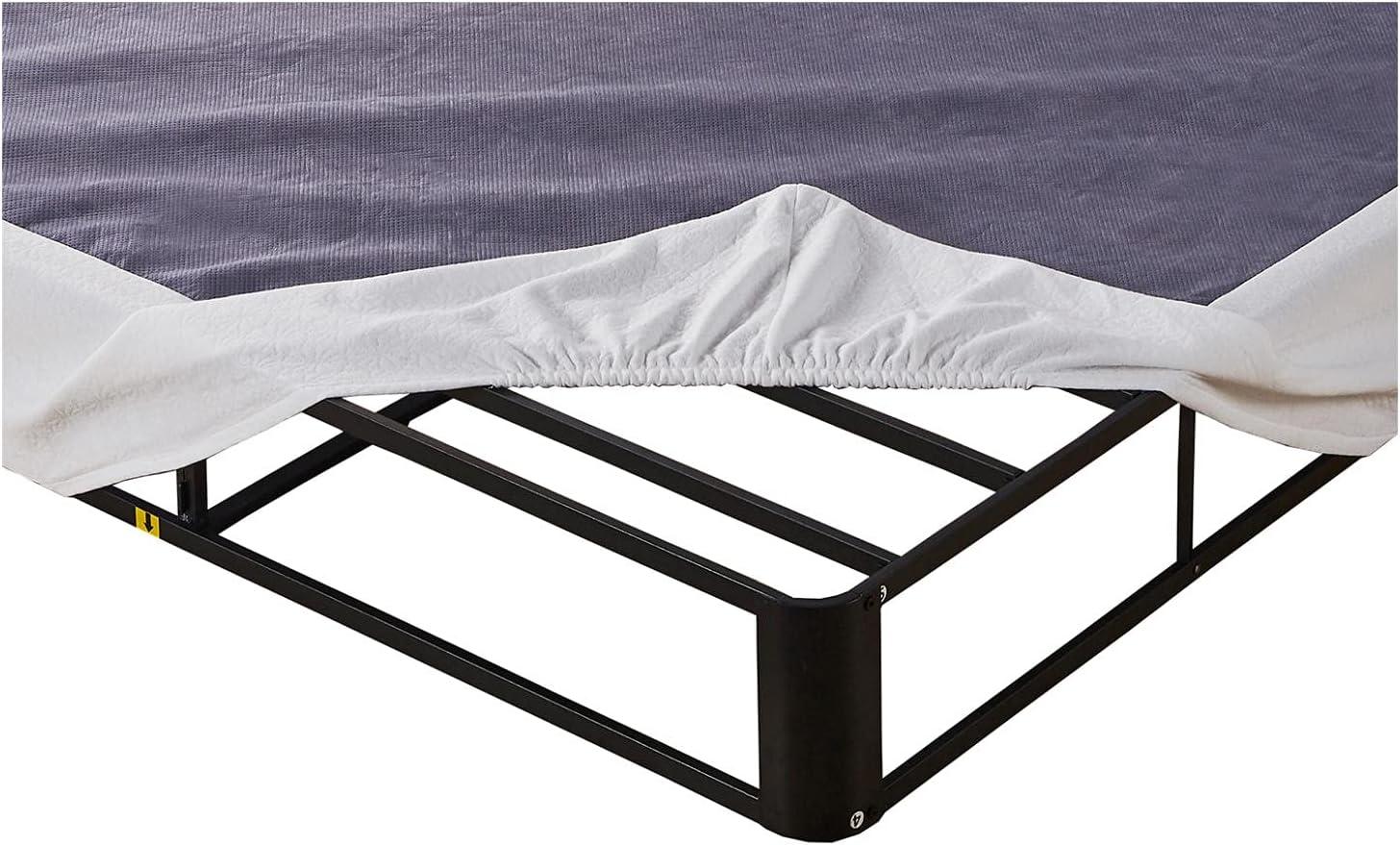 imageSignature Design by Ashley 10quot Mattress Box Spring with Metal Foundation Queen BlackWhite