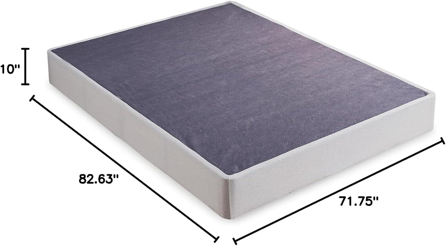 imageSignature Design by Ashley 10quot Mattress Box Spring with Metal Foundation Queen BlackWhite