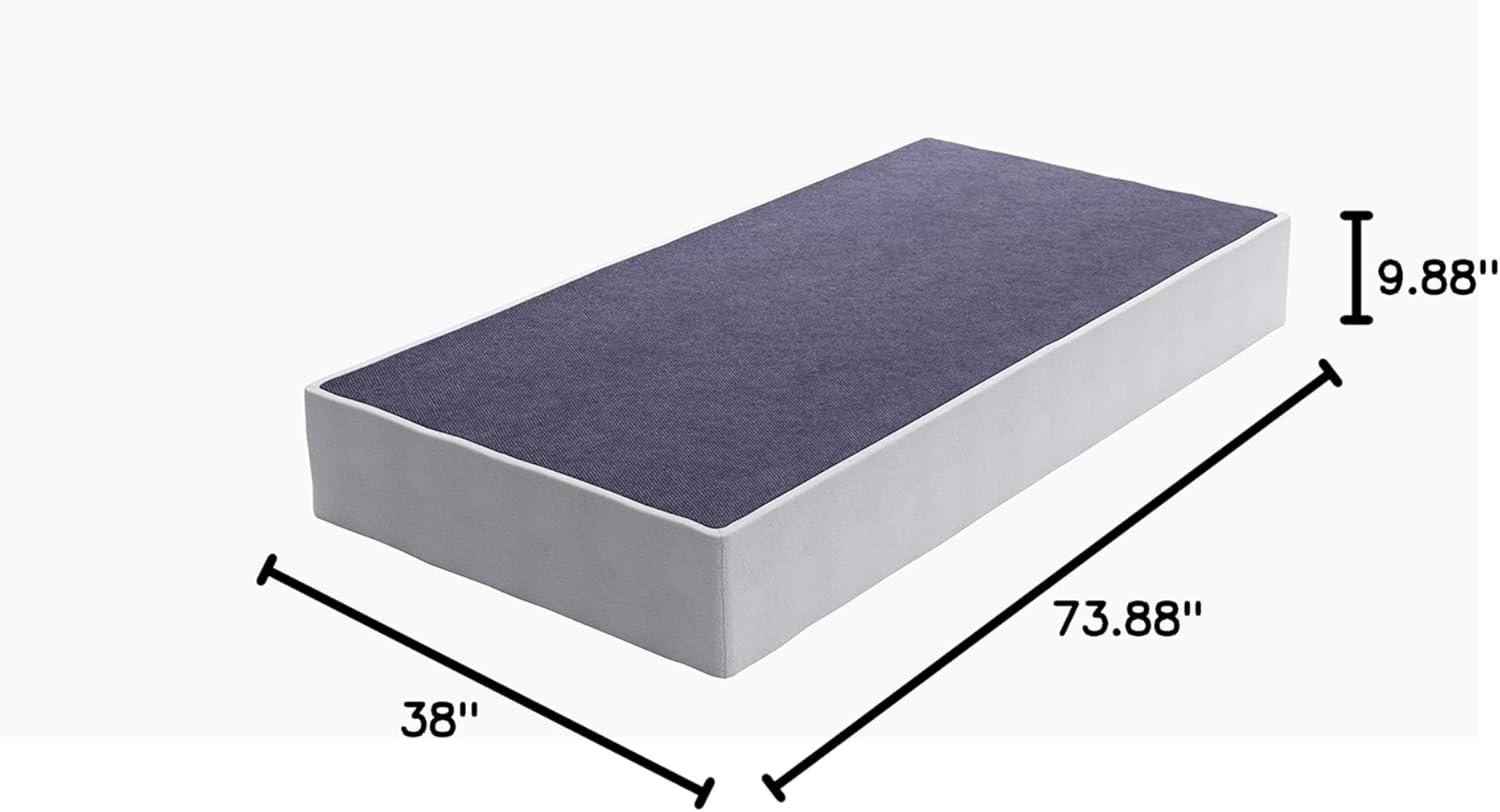 imageSignature Design by Ashley 10quot Mattress Box Spring with Metal Foundation Queen BlackWhite