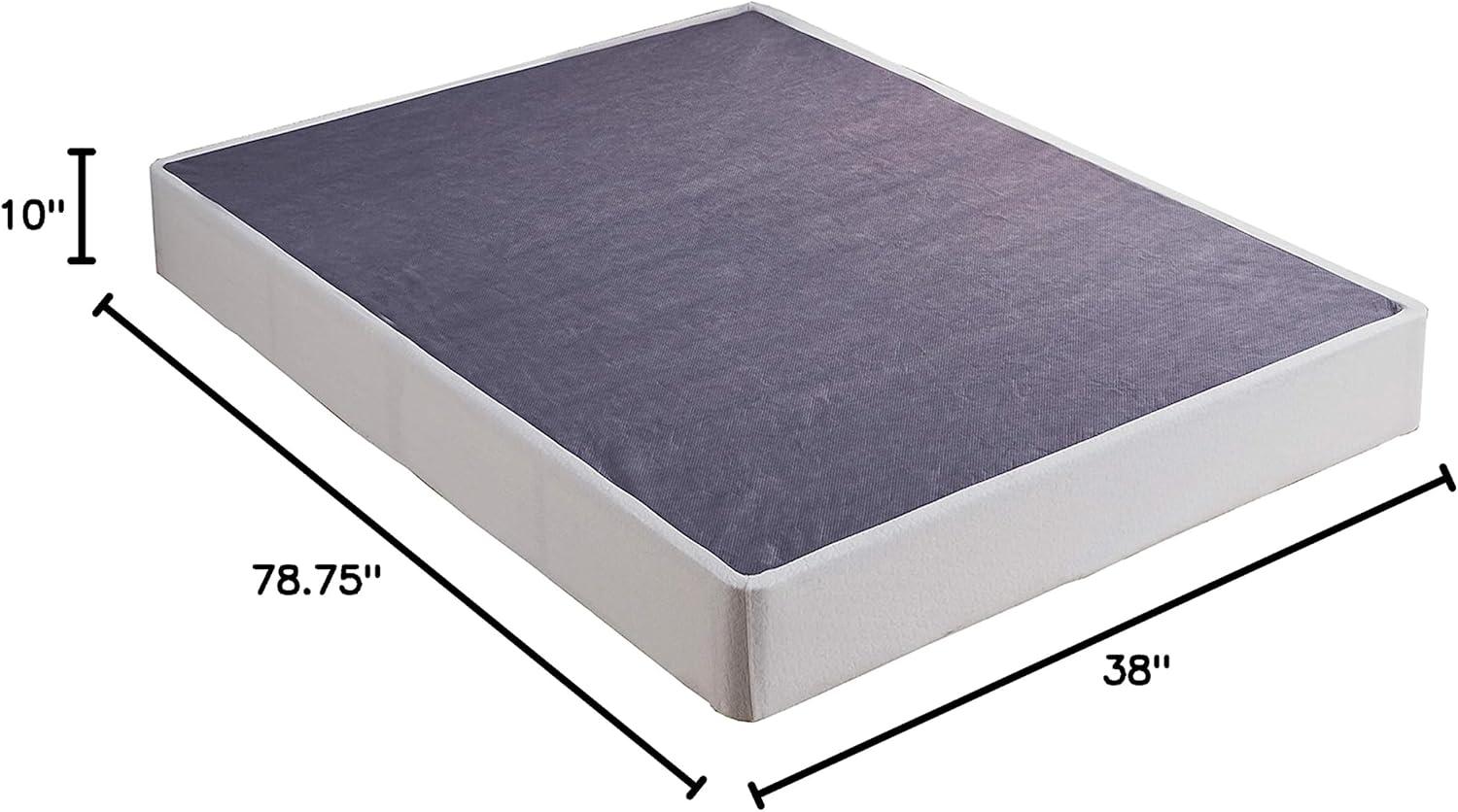 imageSignature Design by Ashley 10quot Mattress Box Spring with Metal Foundation Queen BlackWhite