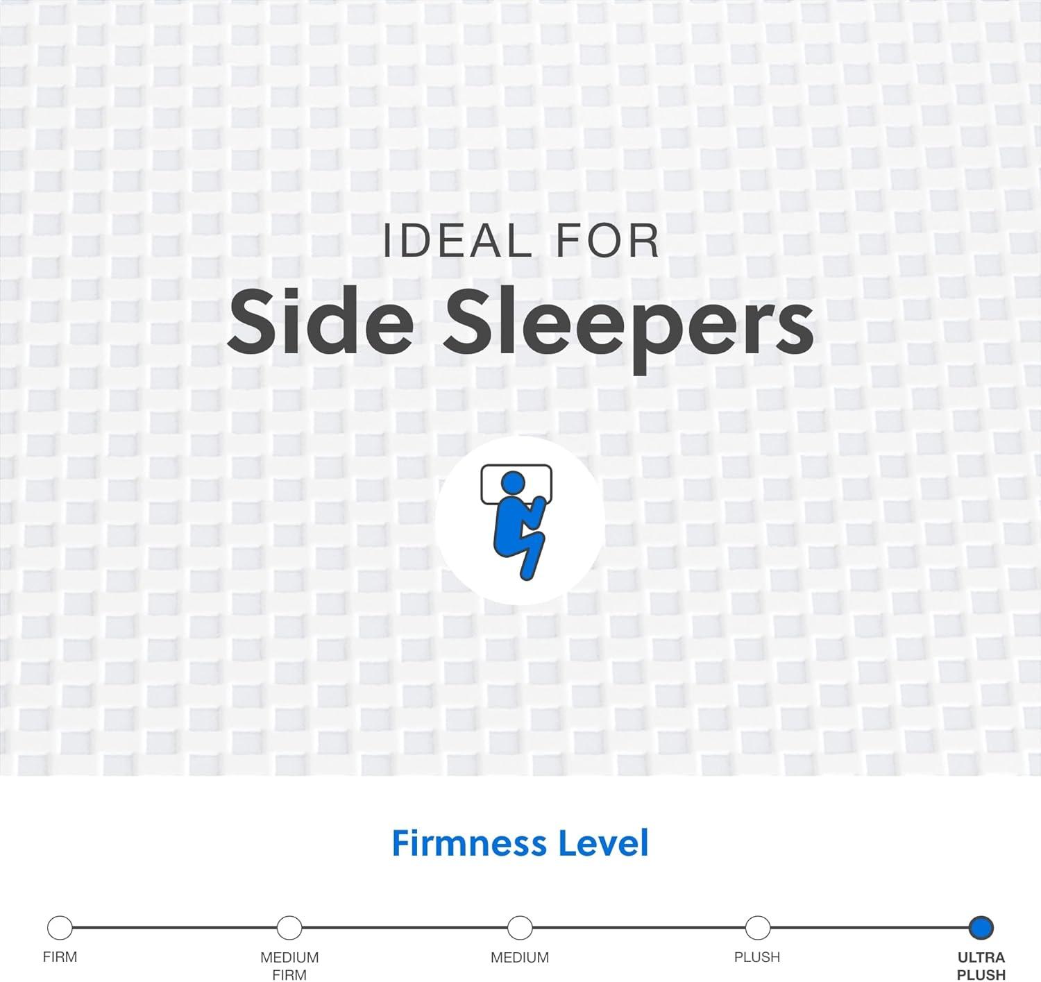 imageSignature Design by Ashley 12 Inch Chime Elite 20 Plush Green Tea Memory Foam Mattress for Cool Sleep and Pressure Relief Queen Fiberglass Free Mattress In A BoxQueen