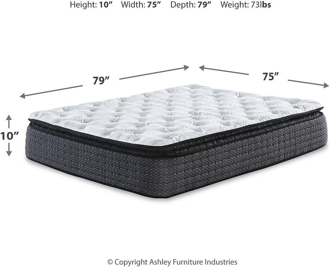 imageSignature Design by Ashley 12 Inch Chime Elite 20 Plush Green Tea Memory Foam Mattress for Cool Sleep and Pressure Relief Queen Fiberglass Free Mattress In A BoxKing