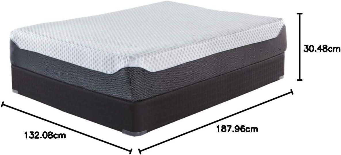imageSignature Design by Ashley 12 Inch Chime Elite 20 Plush Green Tea Memory Foam Mattress for Cool Sleep and Pressure Relief Queen Fiberglass Free Mattress In A BoxFull