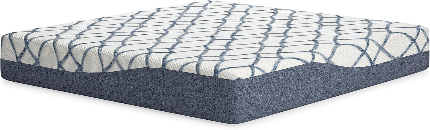 imageSignature Design by Ashley 12 Inch Chime Elite 20 Plush Green Tea Memory Foam Mattress for Cool Sleep and Pressure Relief Queen Fiberglass Free Mattress In A BoxKing