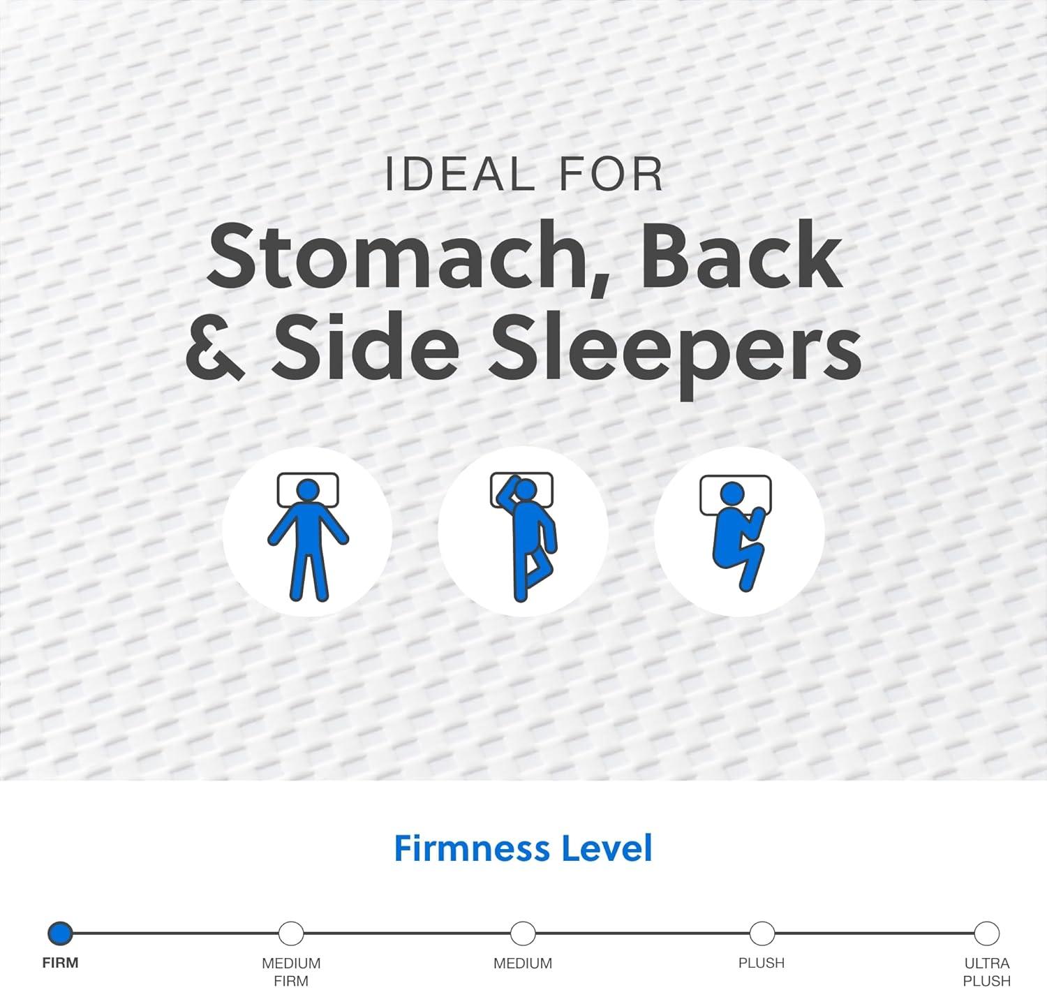 imageSignature Design by Ashley 12 Inch Chime Elite 20 Plush Green Tea Memory Foam Mattress for Cool Sleep and Pressure Relief Queen Fiberglass Free Mattress In A BoxTwin