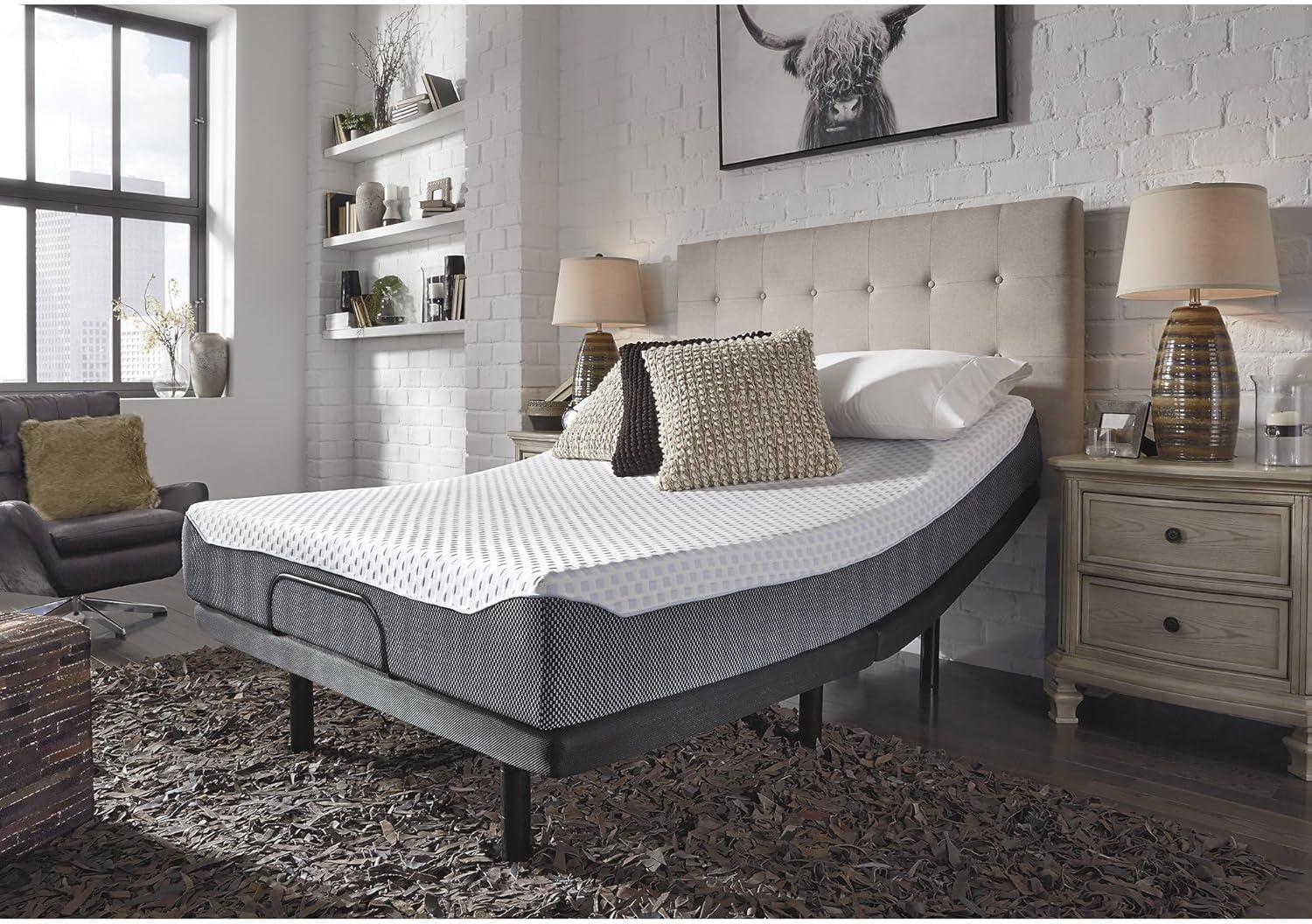 imageSignature Design by Ashley 12 Inch Chime Elite 20 Plush Green Tea Memory Foam Mattress for Cool Sleep and Pressure Relief Queen Fiberglass Free Mattress In A BoxFull