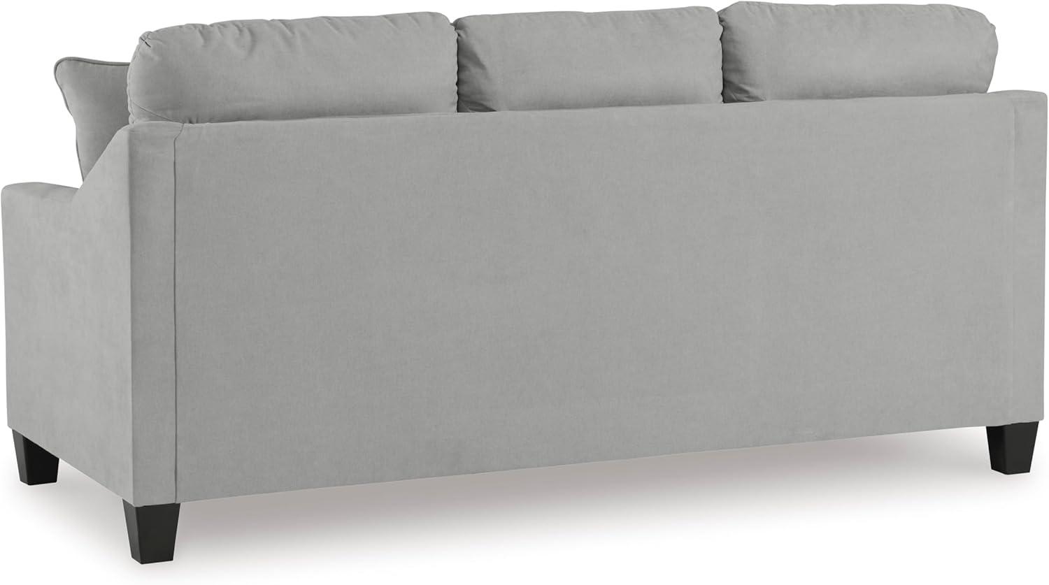 imageSignature Design by Ashley Adlai Casual 2in1 Queen Sofa Sleeper with Folding Memory Foam Mattress and 2 Toss Pillows Light GraySofa