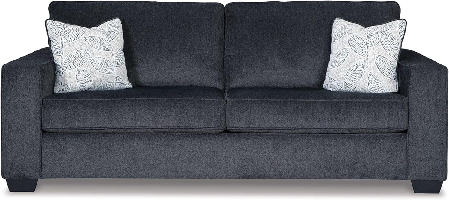 imageSignature Design by Ashley Altari Modern Queen Sofa Sleeper with 2 Accent Pillows Light GraySlate Gray