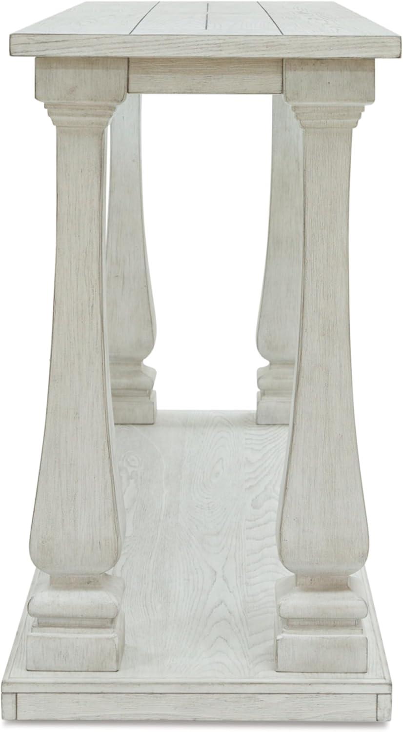 imageSignature Design by Ashley Arlendyne Classic Sofa Table with Open Lower Shelf WhiteWhite