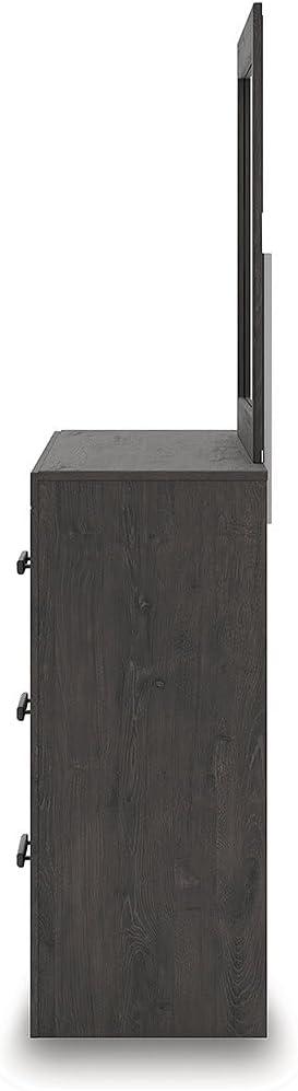 imageSignature Design by Ashley Arlendyne Traditional 5 Drawer Chest with Feltlined Top Drawer for Bedroom WhiteCharcoal