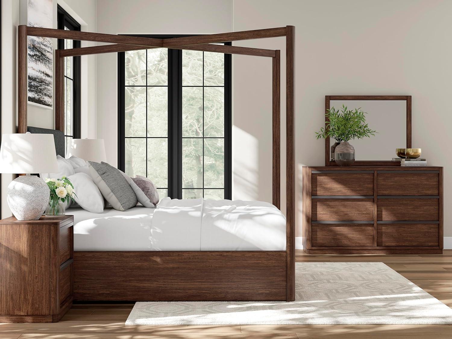 imageSignature Design by Ashley Arlendyne Traditional 5 Drawer Chest with Feltlined Top Drawer for Bedroom WhiteDark Brown