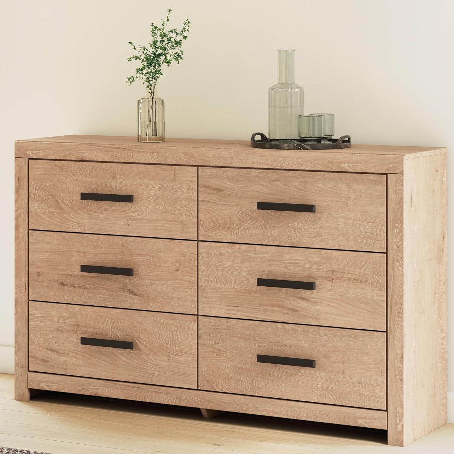 imageSignature Design by Ashley Arlendyne Traditional 5 Drawer Chest with Feltlined Top Drawer for Bedroom WhiteTan