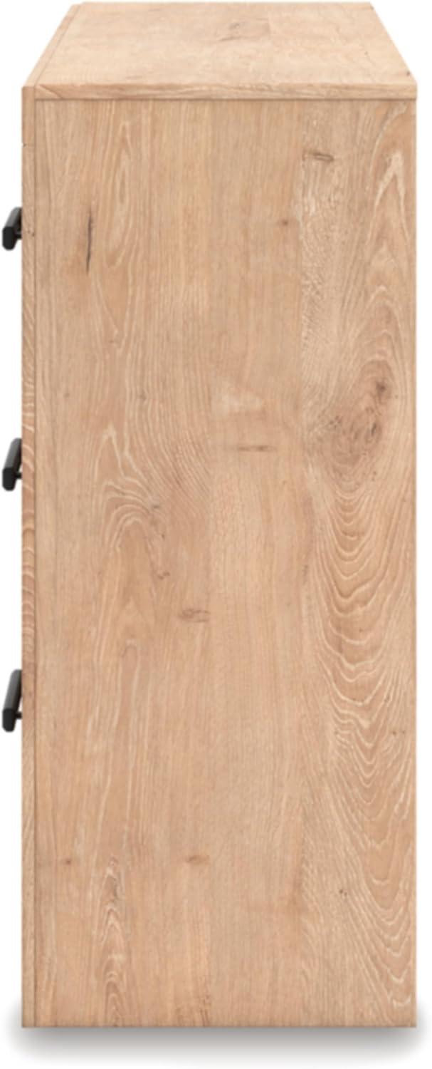 imageSignature Design by Ashley Arlendyne Traditional 5 Drawer Chest with Feltlined Top Drawer for Bedroom WhiteTan