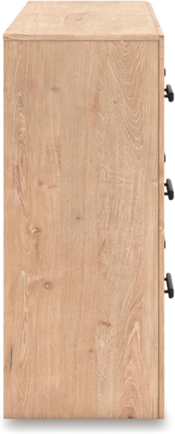 imageSignature Design by Ashley Arlendyne Traditional 5 Drawer Chest with Feltlined Top Drawer for Bedroom WhiteTan