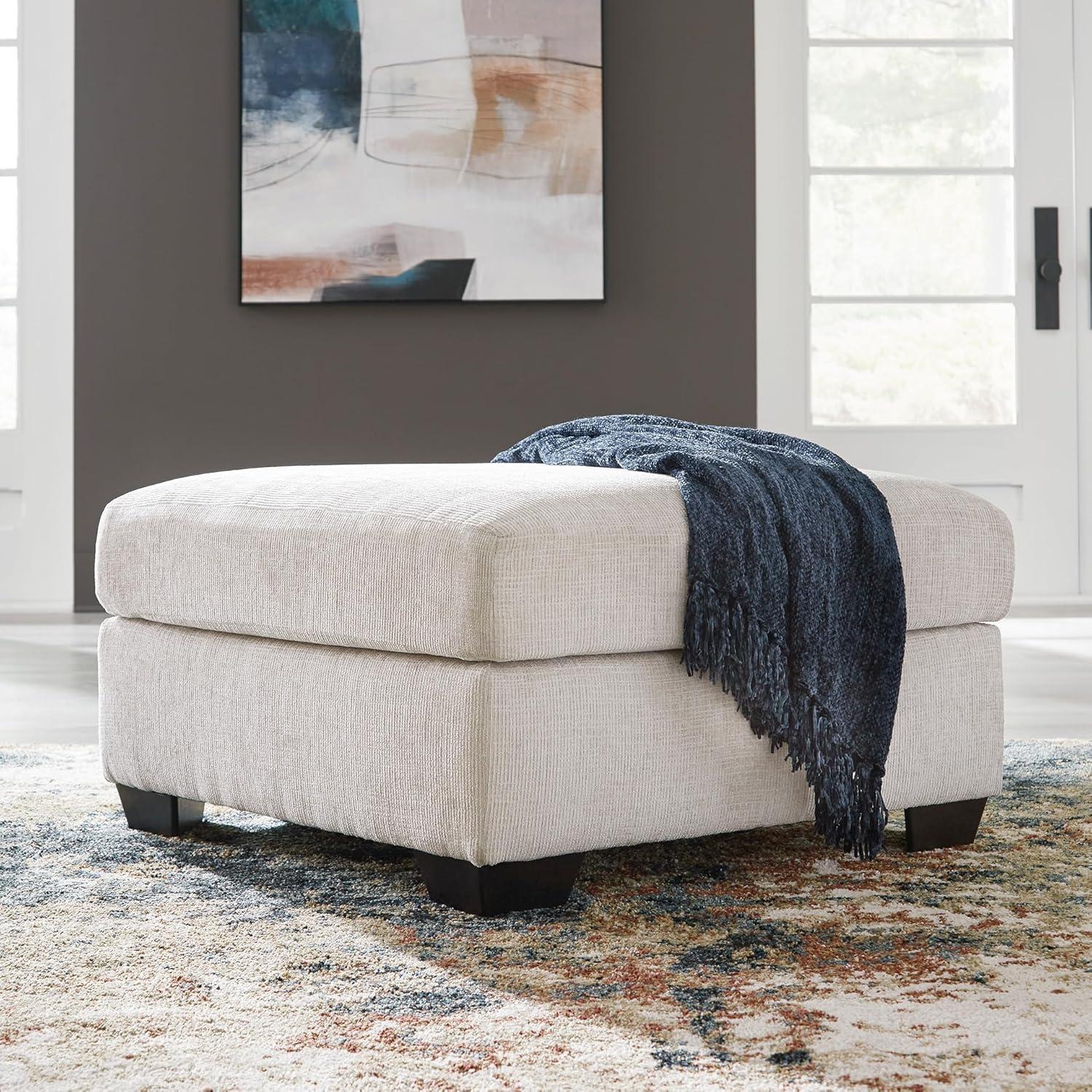 imageSignature Design by Ashley Aviemore Coastal Sofa Sleeper with Folding Memory Foam Mattress and 2 Accent Pillows Queen BeigeBeige