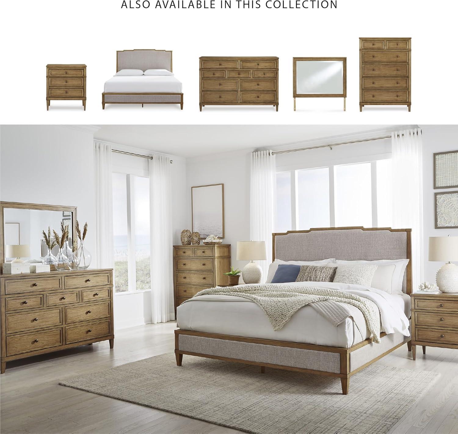 imageSignature Design by Ashley Blairhurst 3 Drawer Nightstand with USB Charging 2875quot Tall Light Grayish BrownBrown