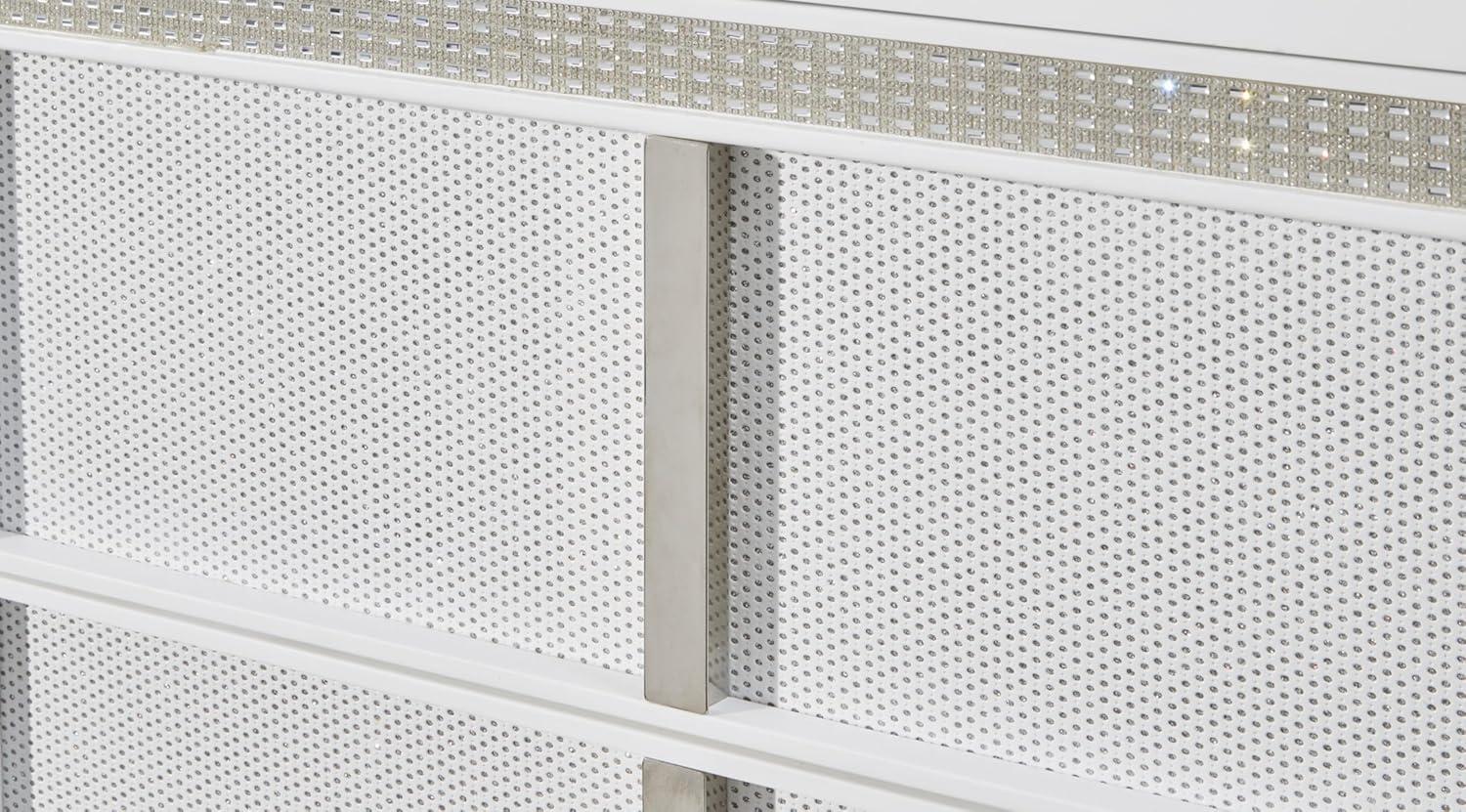 imageSignature Design by Ashley Blairhurst 3 Drawer Nightstand with USB Charging 2875quot Tall Light Grayish BrownWhiteSilver