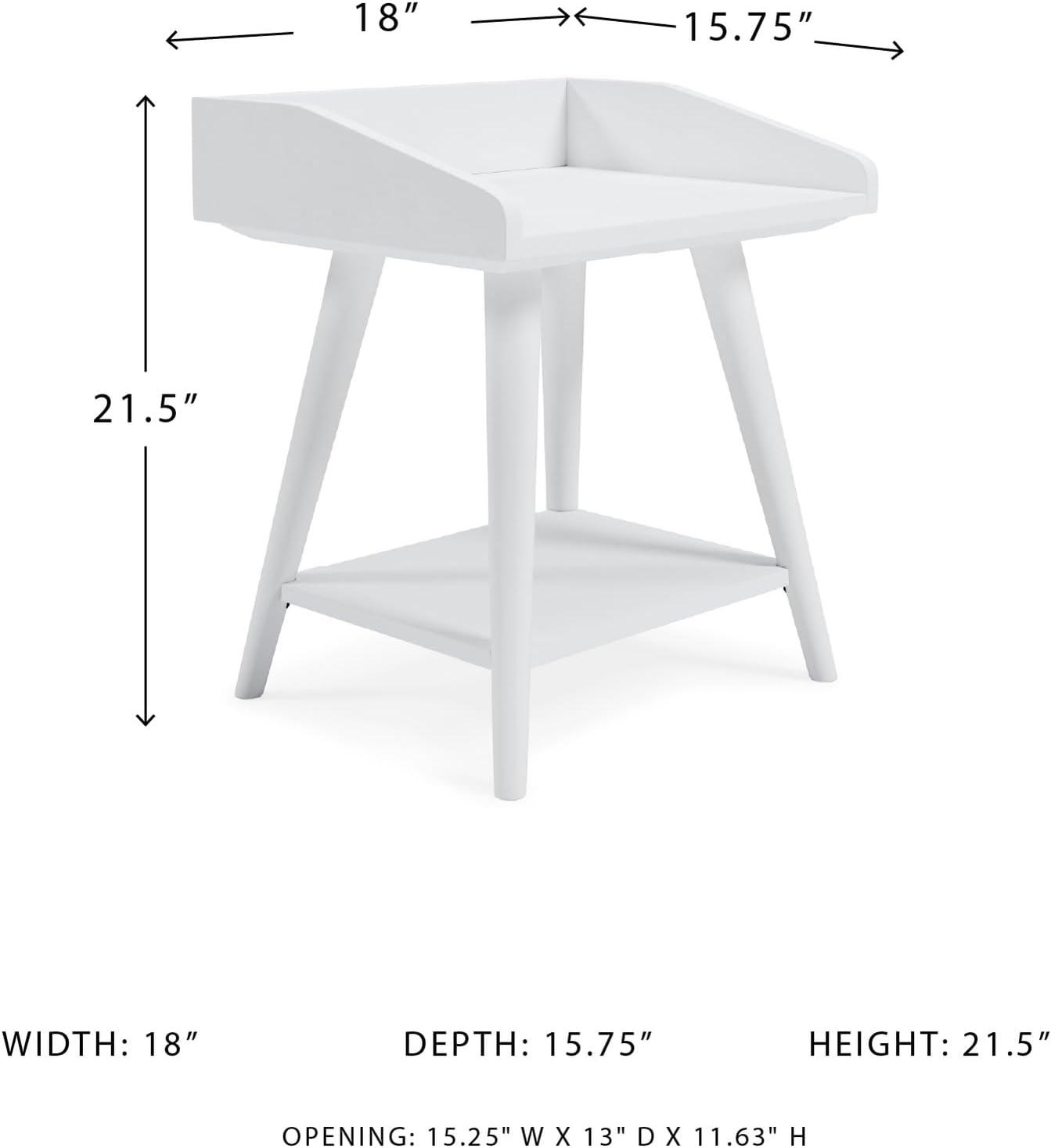 imageSignature Design by Ashley Blariden Modern Accent or End Table WhiteWhite
