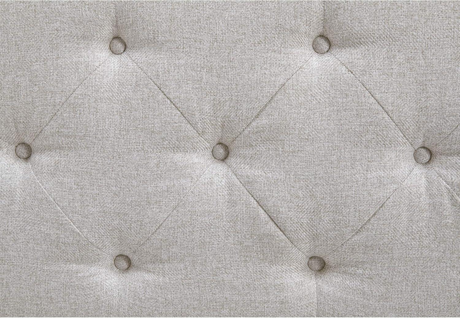 imageSignature Design by Ashley Briarson Tufted Upholstered Accent Bench with Storage Beige ampamp Brown