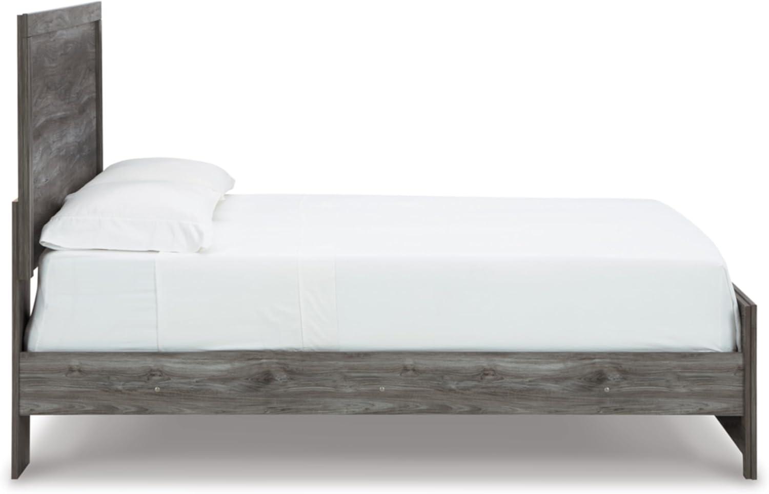 imageSignature Design by Ashley Bronyan Contemporary Queen Panel Bed with Metal Slats Foundation or Box Spring Needed Gray