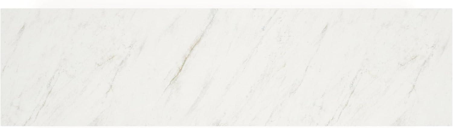 imageSignature Design by Ashley Cadmori Traditional 72quot TV Stand for TVs up to 82quot with Ambient Lighting Open Shelf and Drawers Black ampamp WhiteLight Brown White