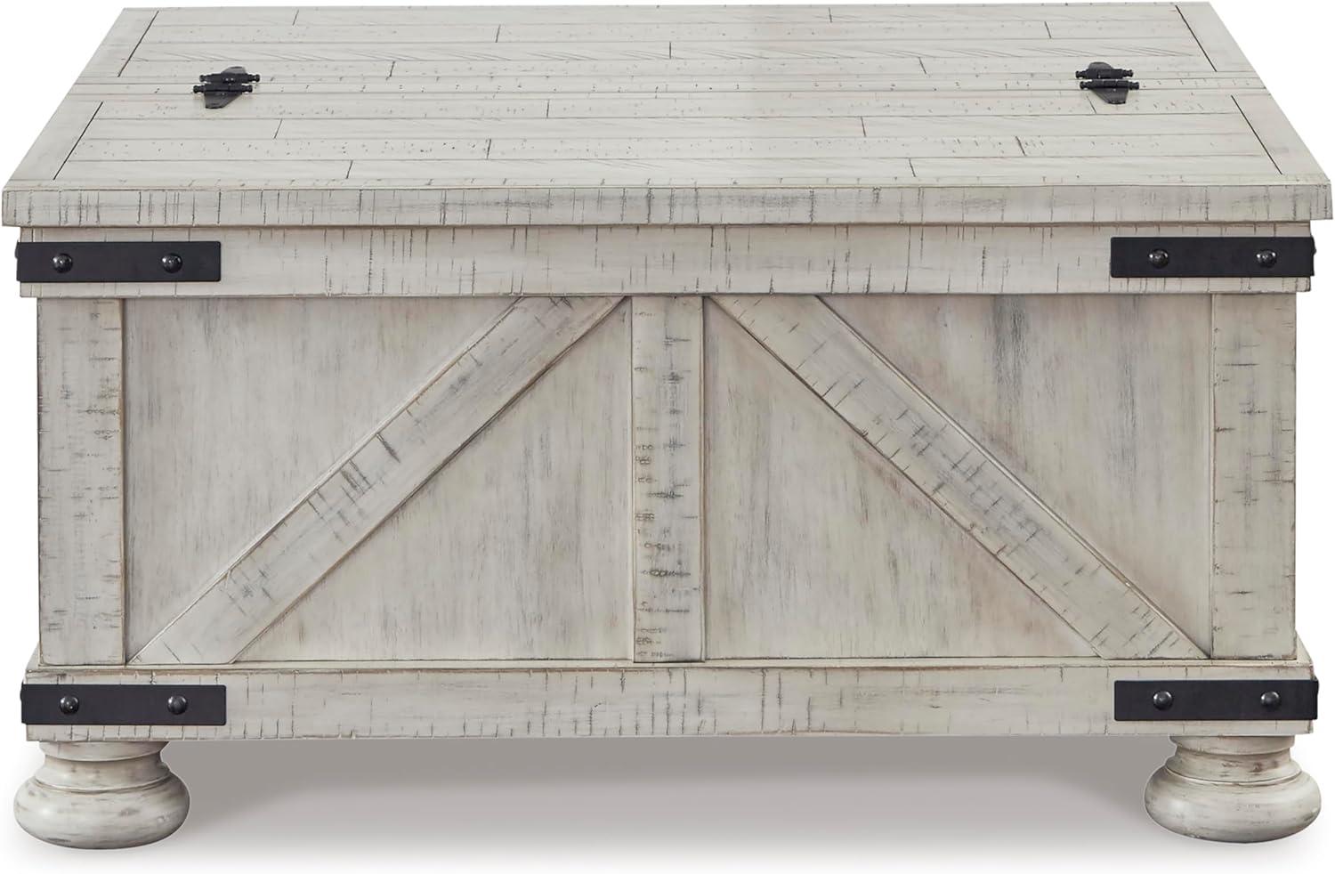 imageSignature Design by Ashley Carynhurst Casual Cocktail Table with Storage WhitewashCocktail Table