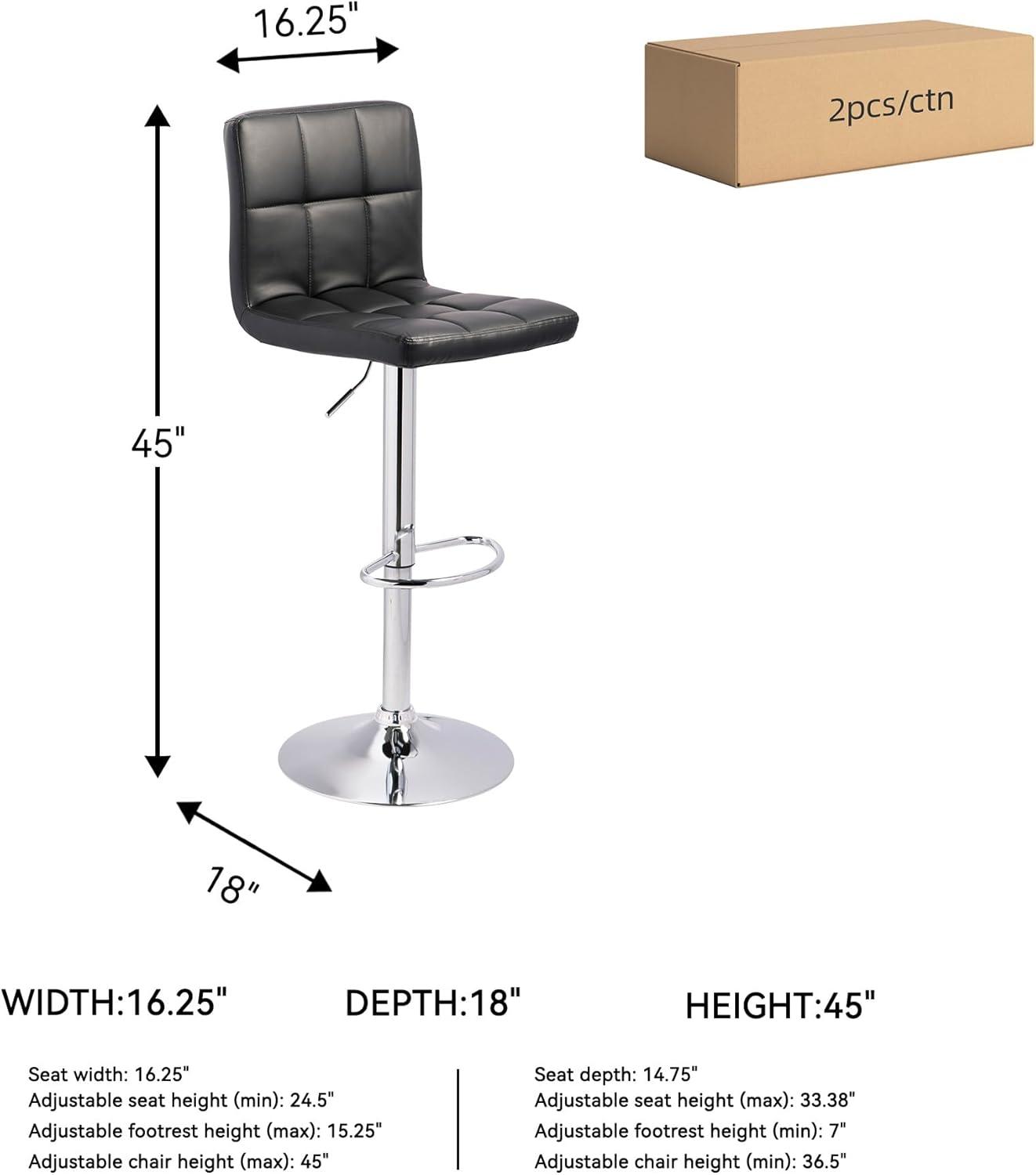 imageSignature Design by Ashley Centiar 24quot Counter Height Modern Bucket Barstool 2 Count BrownBlack