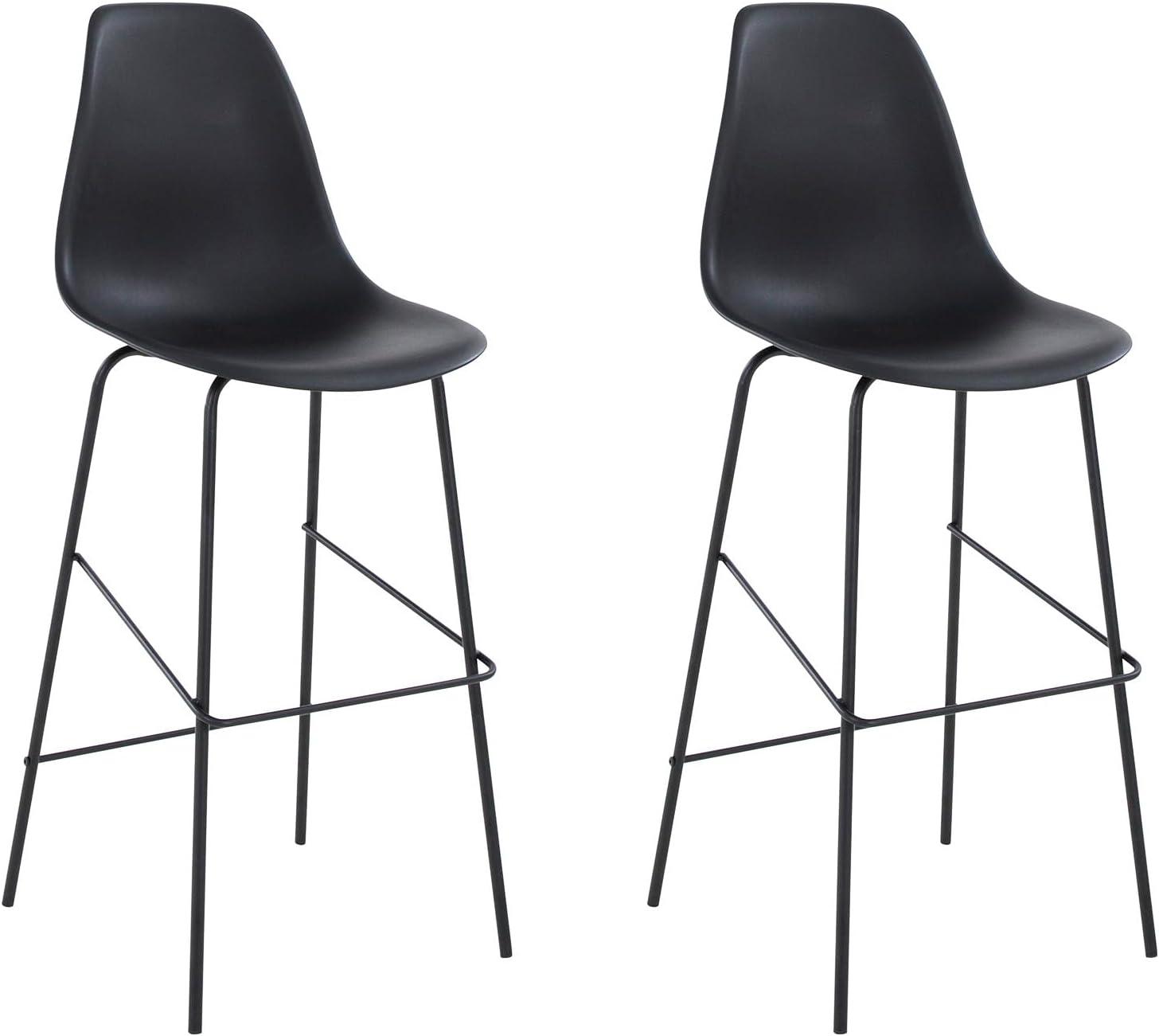 imageSignature Design by Ashley Centiar 24quot Counter Height Modern Bucket Barstool 2 Count BrownBlack