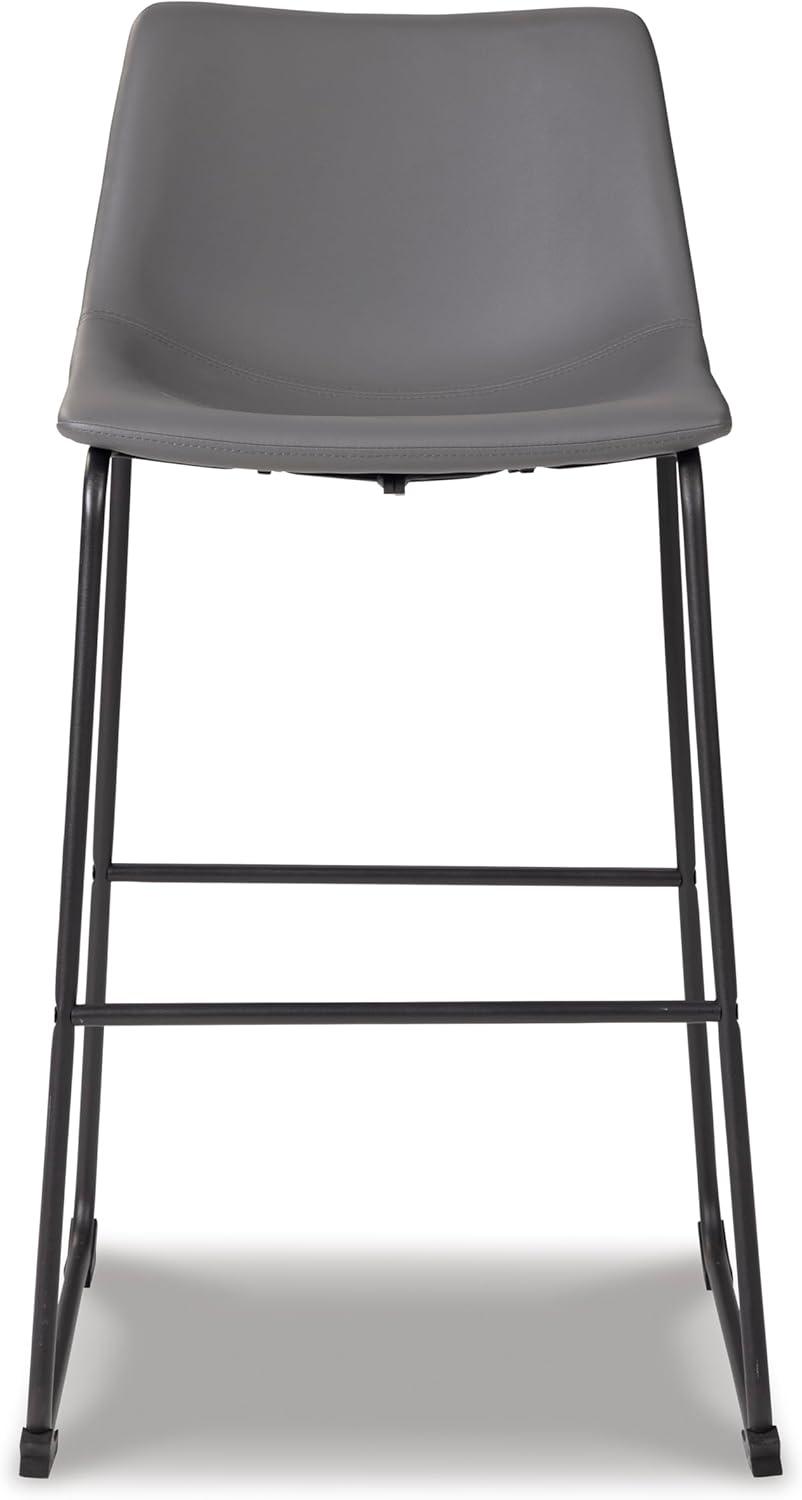 imageSignature Design by Ashley Centiar 24quot Counter Height Modern Bucket Barstool 2 Count BrownGrey