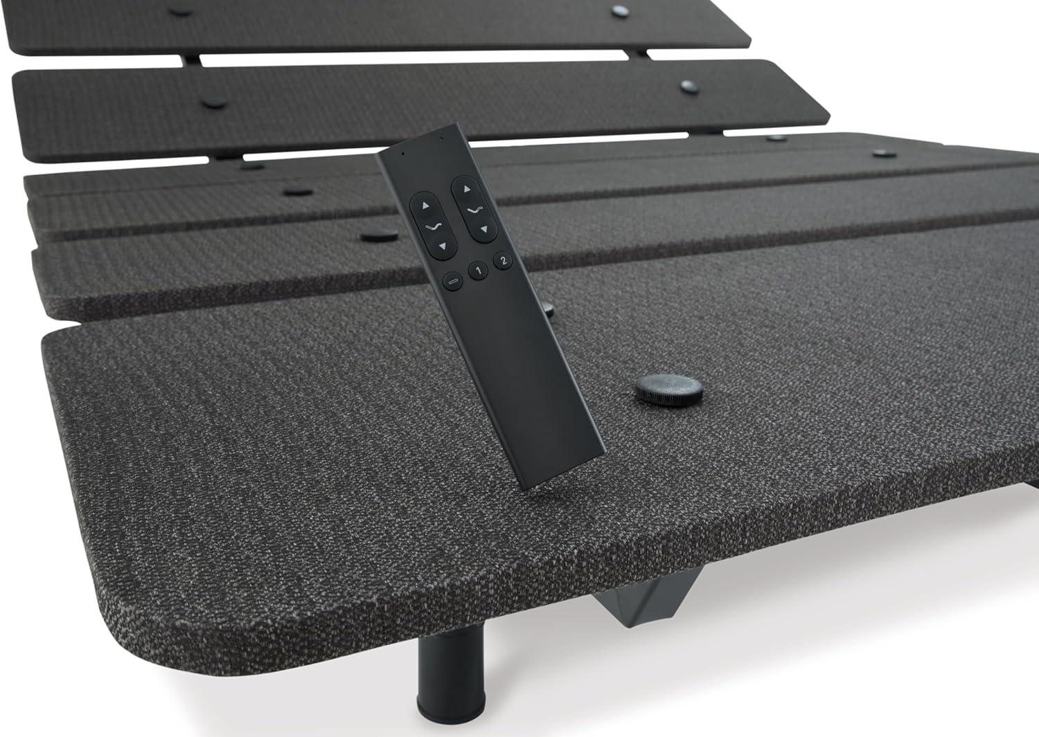 imageSignature Design by Ashley Cosmic Power Base Traditional California King Adjustable Base with Head and Foot Incline Wireless Remote and USB Ports BlackKing