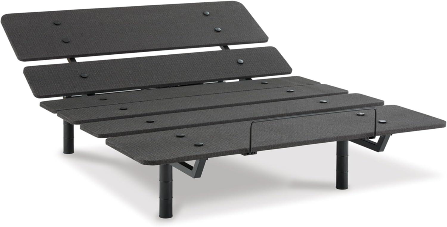 imageSignature Design by Ashley Cosmic Power Base Traditional California King Adjustable Base with Head and Foot Incline Wireless Remote and USB Ports BlackKing