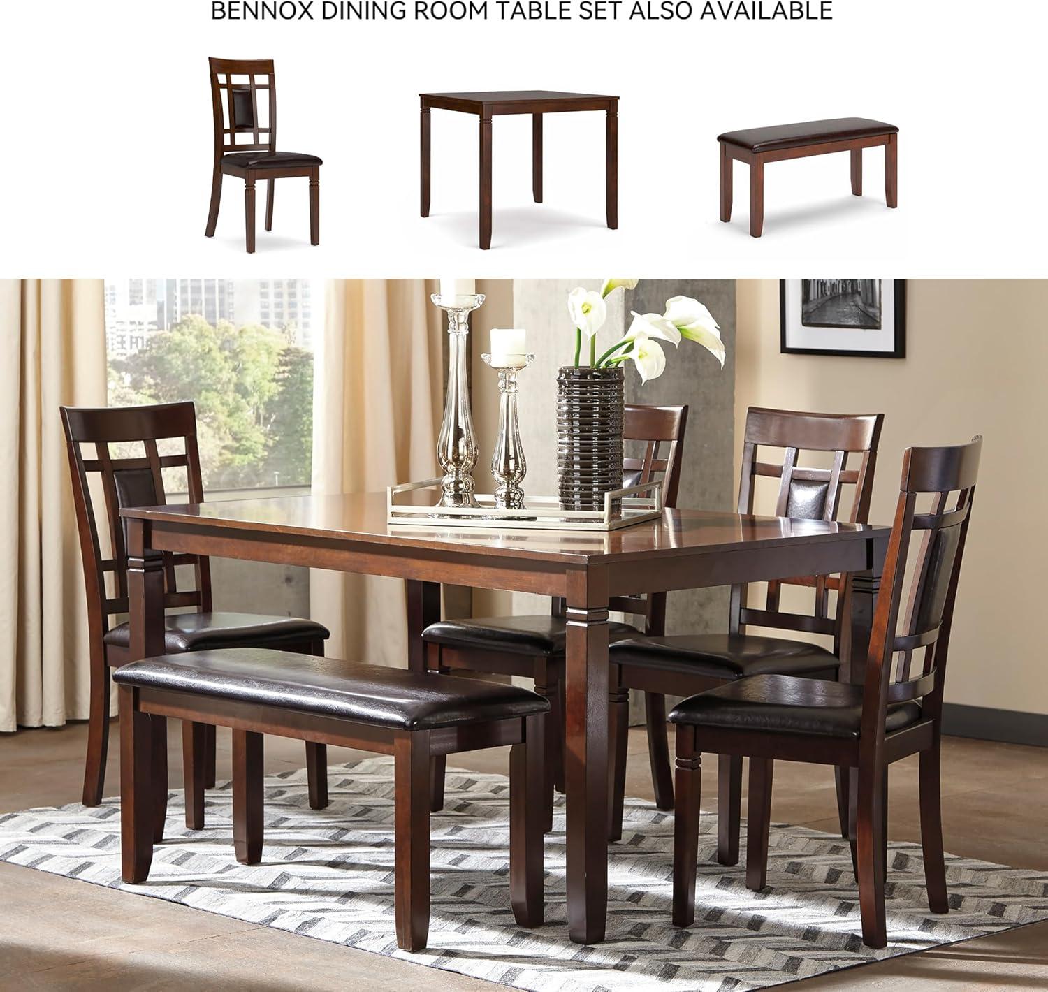 imageSignature Design by Ashley Coviar 5 Piece Counter Height Dining Set Includes Table ampamp 4 Barstools BrownBrown