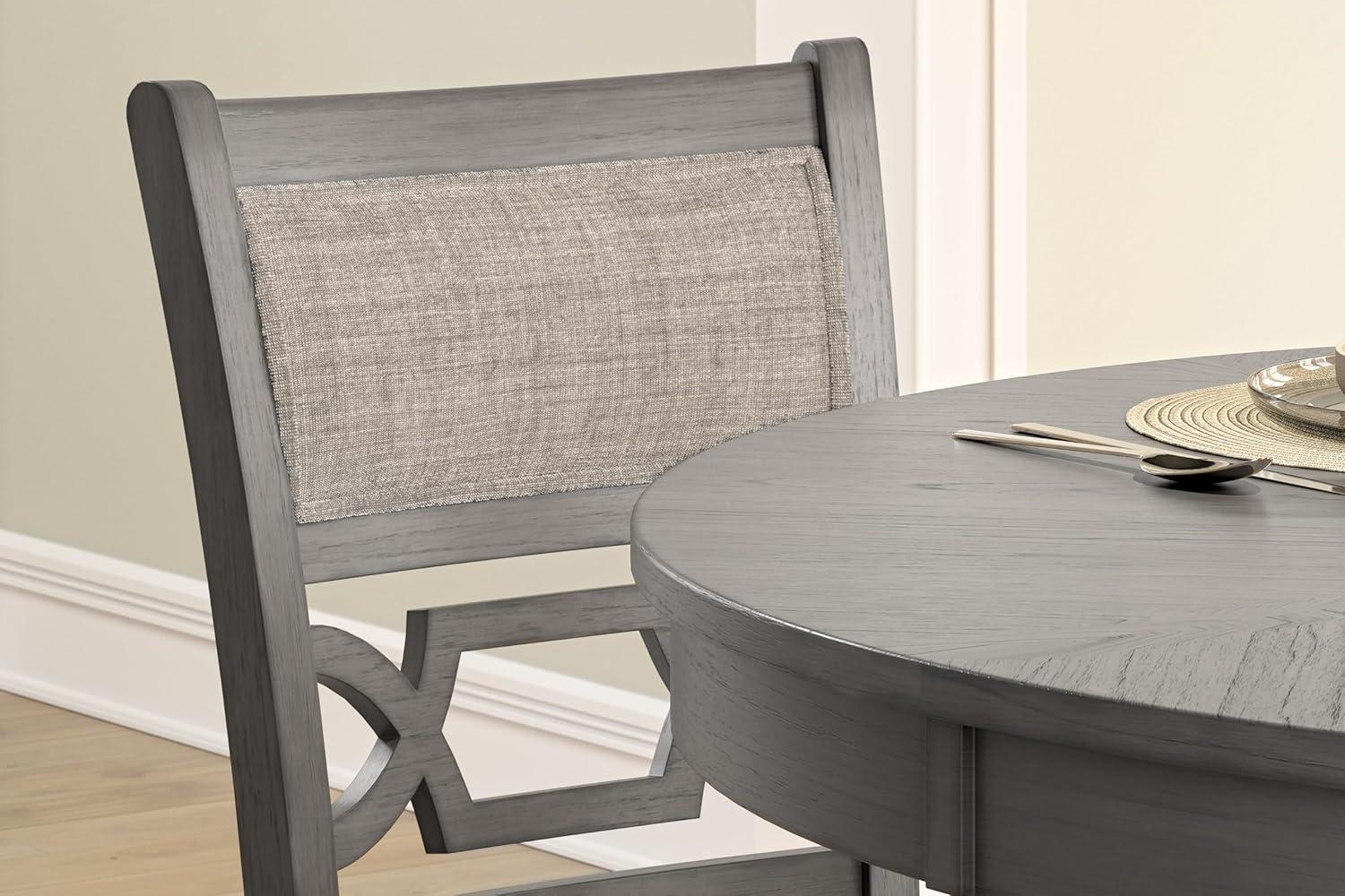 imageSignature Design by Ashley Coviar 5 Piece Counter Height Dining Set Includes Table ampamp 4 Barstools BrownGrey