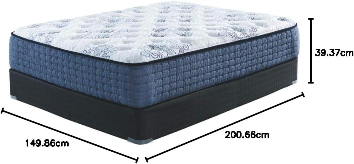 imageSignature Design by Ashley Full Size Augusta2 Mattress 12 Inch Euro Pillow Top Hybrid Mattress with Lumbar Support Gel Memory Foam Fiberglass Free Mattress In A BoxQueen