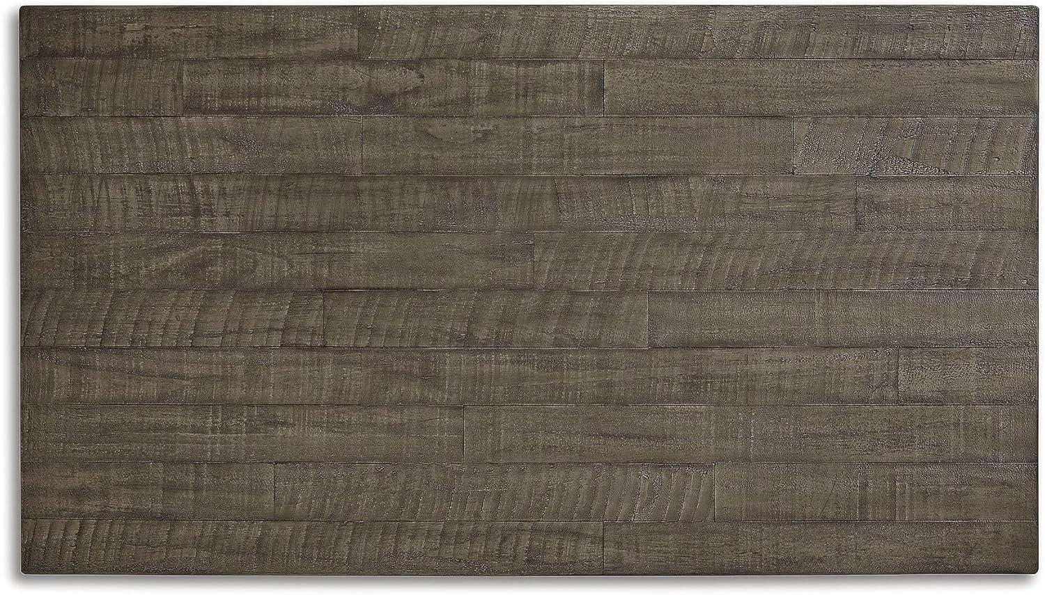 imageSignature Design by Ashley Havalance Farmhouse Lift Top Coffee Table with Fixed Shelf and 2 Hidden Storage Trays Gray ampamp White with Weathered FinishOpen