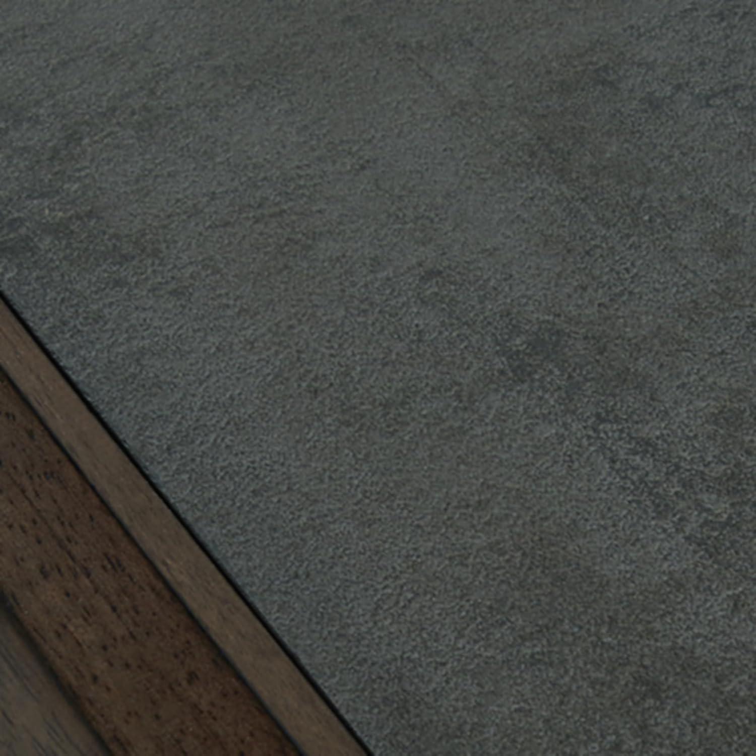 imageSignature Design by Ashley Havalance Farmhouse Square End Table with Floor Shelf Vintage Gray ampamp White with Weathered FinishBrownGray