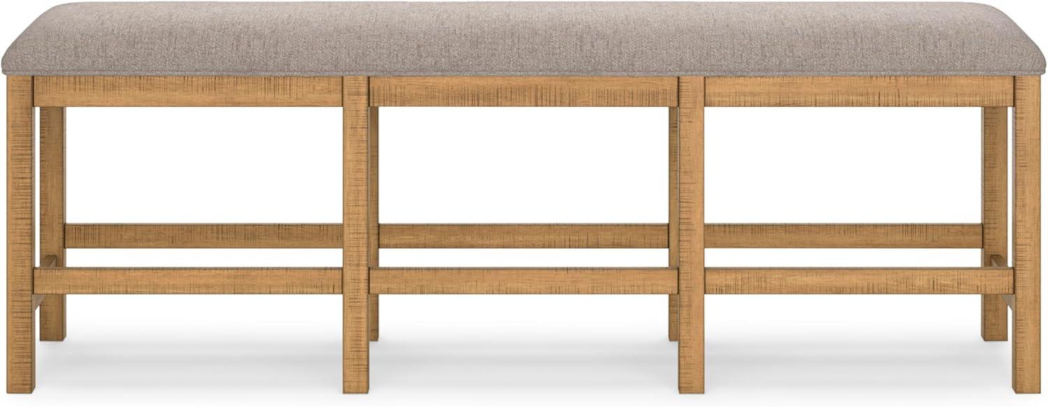 imageSignature Design by Ashley Havonplane 72quot Counter Height Dining Bench Brown