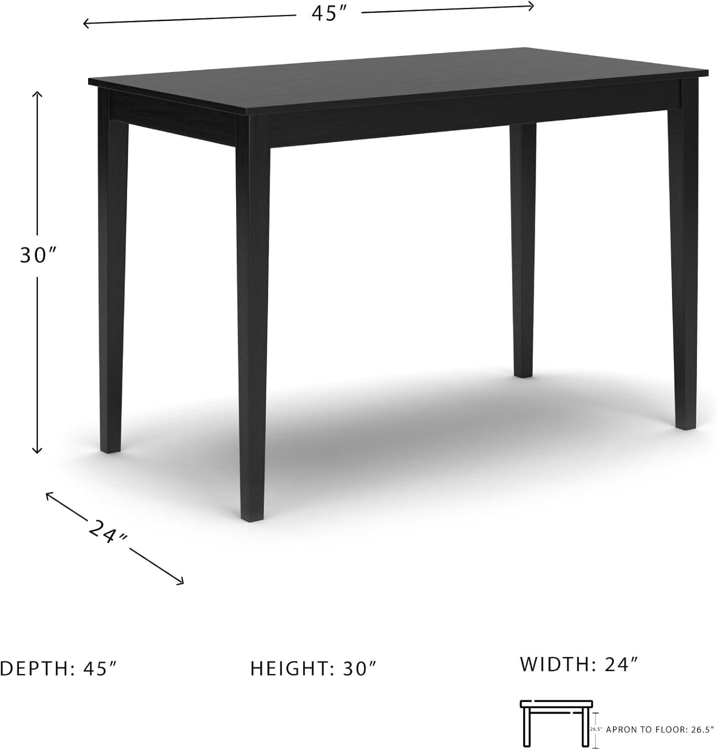 imageSignature Design by Ashley Kimonte Rectangular Dining Room Table BlackAlmost Black