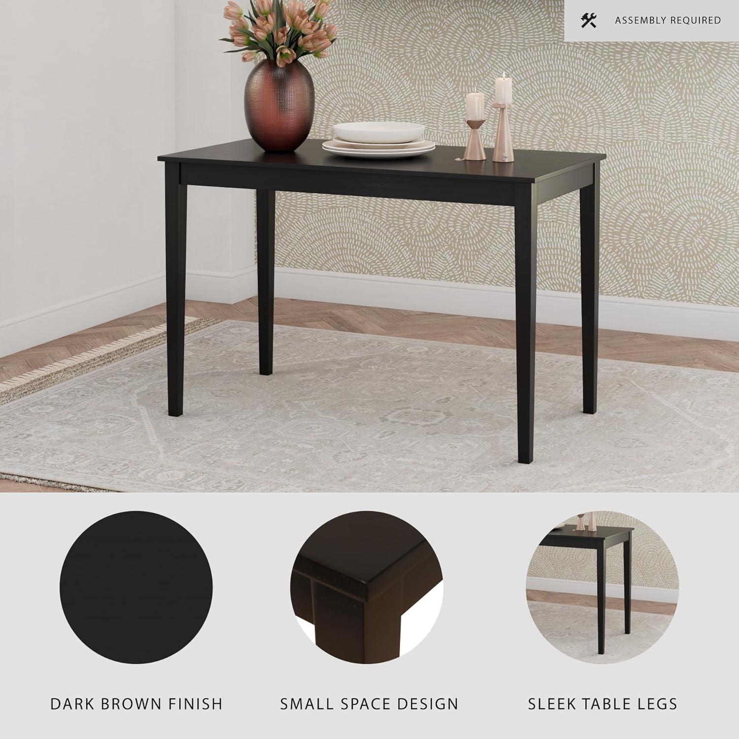 imageSignature Design by Ashley Kimonte Rectangular Dining Room Table BlackAlmost Black