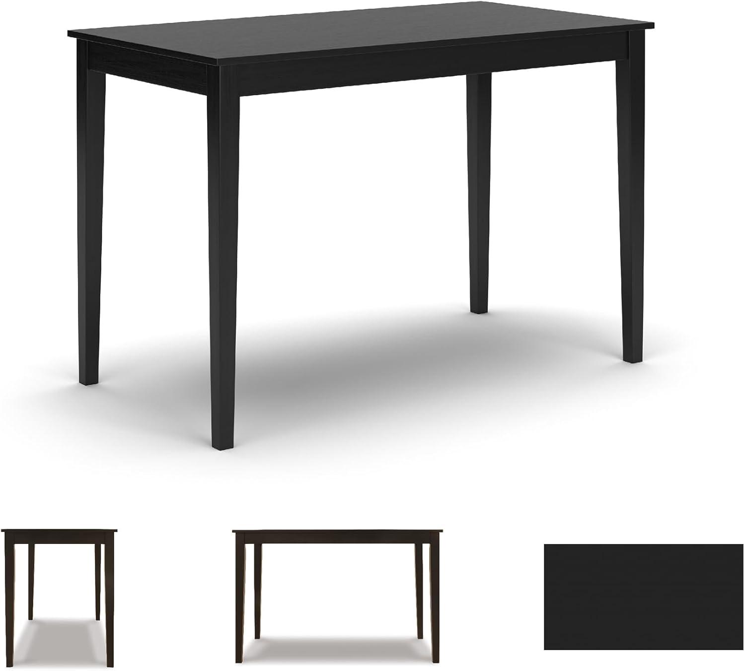 imageSignature Design by Ashley Kimonte Rectangular Dining Room Table BlackAlmost Black
