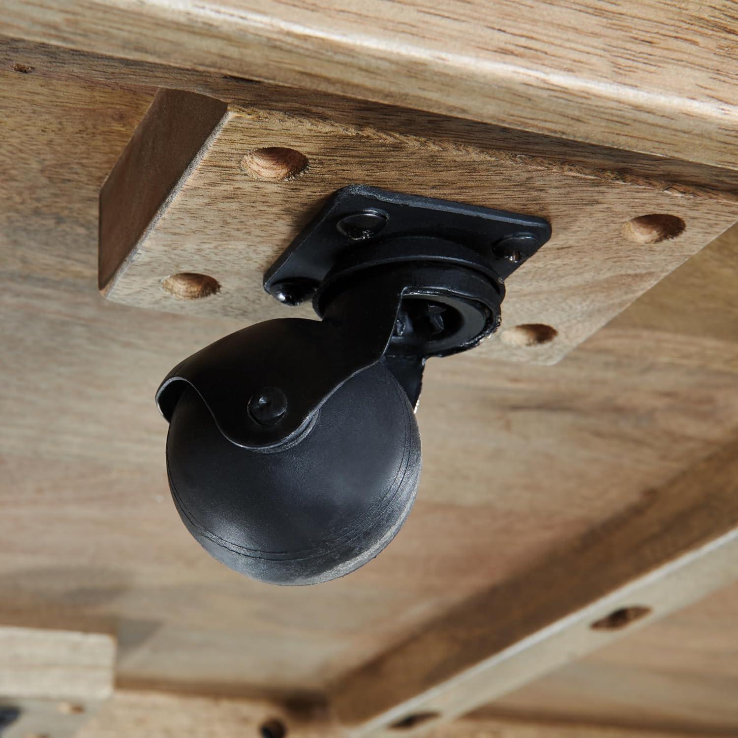 imageSignature Design by Ashley Kristiland Classic Cocktail Table with 1 Lower Shelf Light BrownTwo Toned