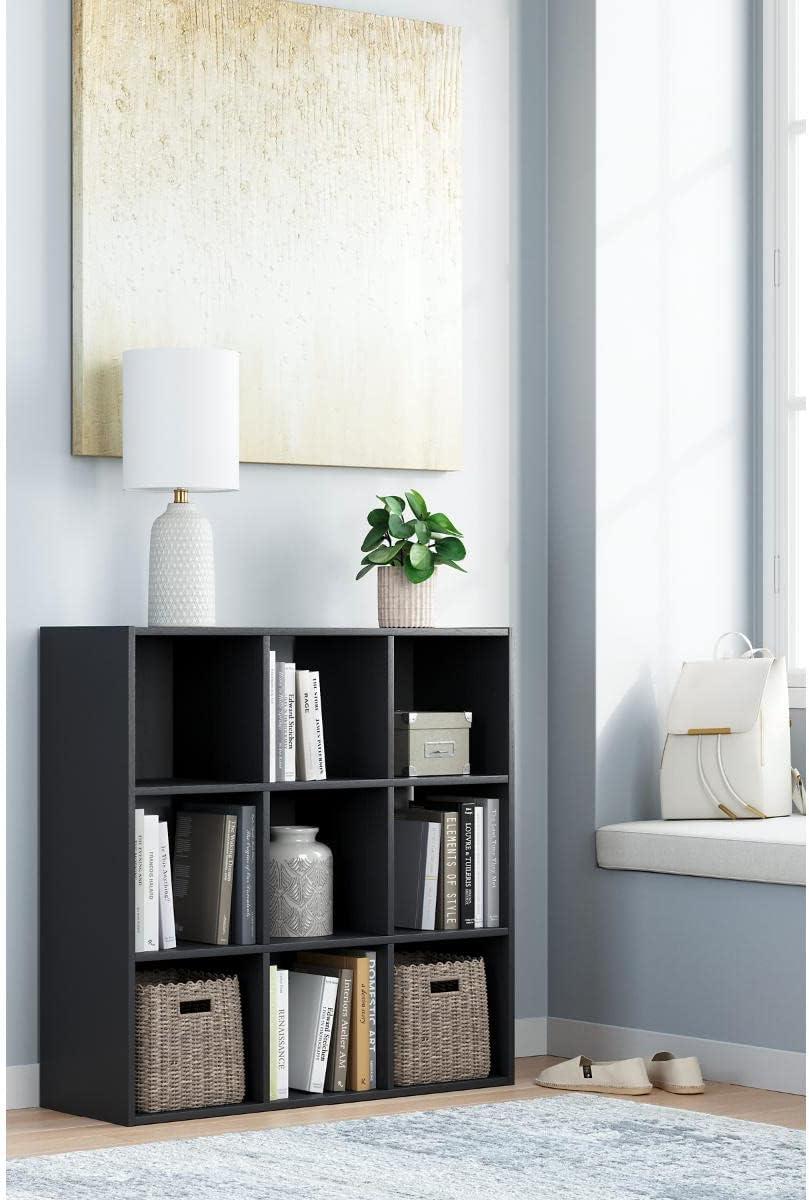 imageSignature Design by Ashley Langdrew 8 Cube Storage Organizer or Bookcase BlackBlack