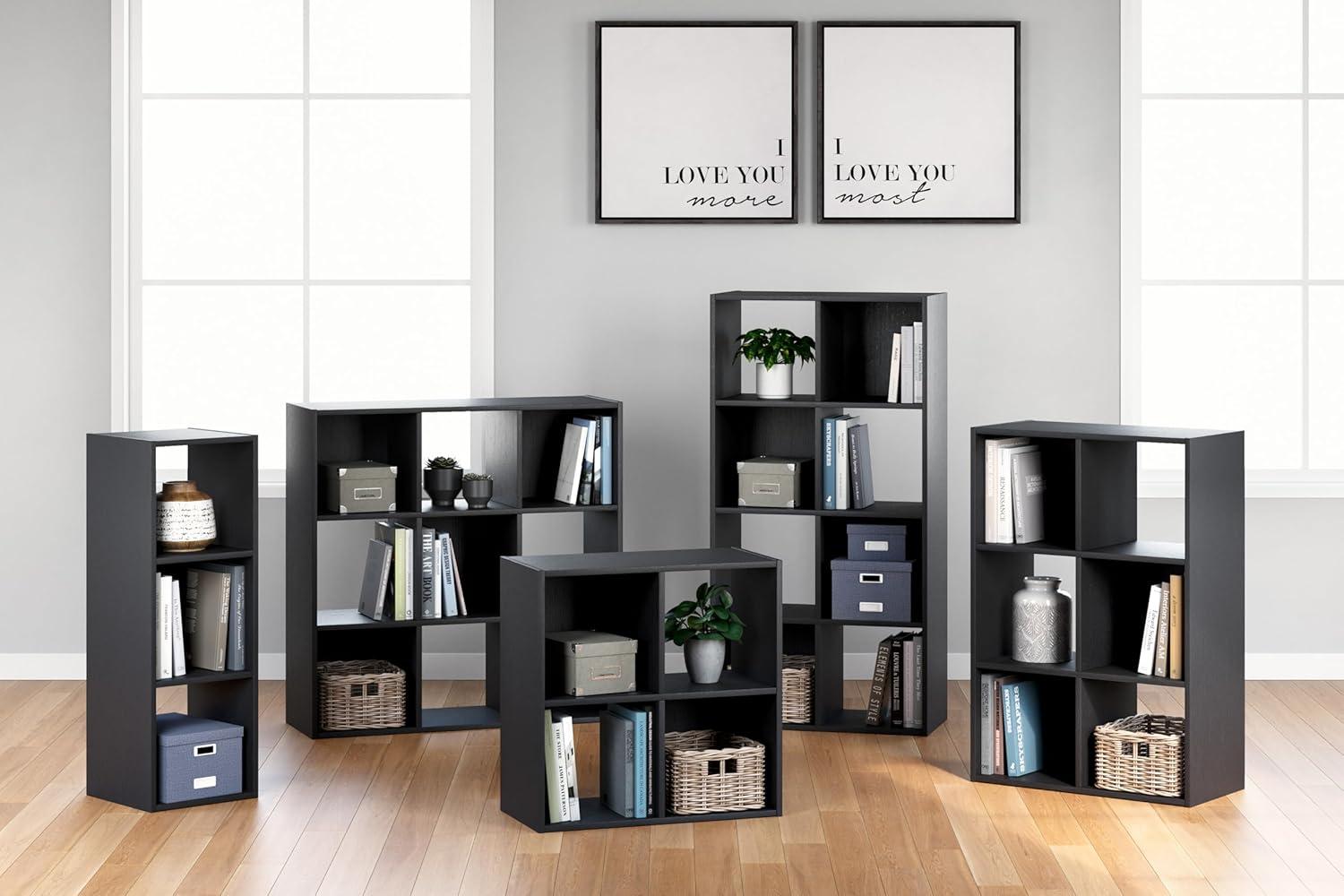 imageSignature Design by Ashley Langdrew 8 Cube Storage Organizer or Bookcase BlackBlack