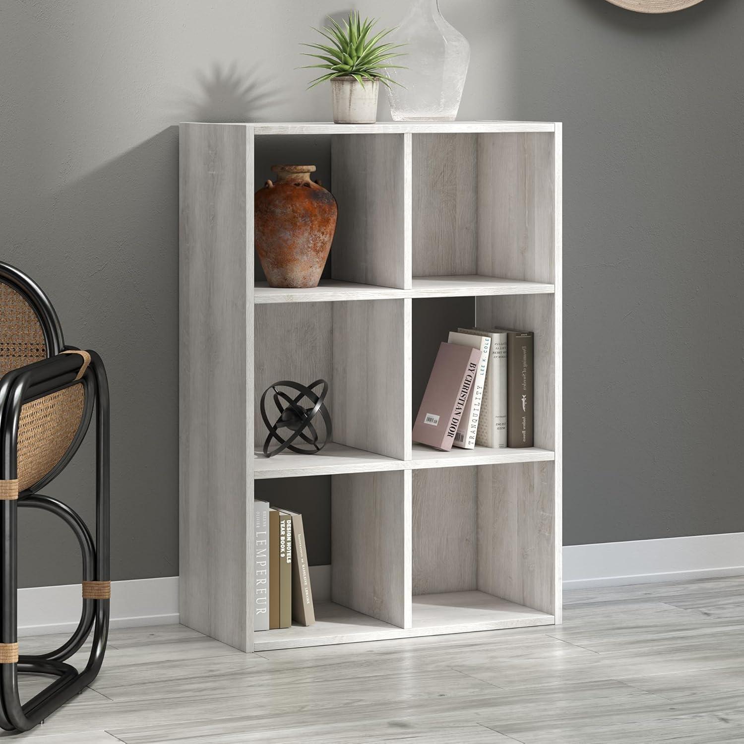 imageSignature Design by Ashley Langdrew 8 Cube Storage Organizer or Bookcase BlackWhitewash