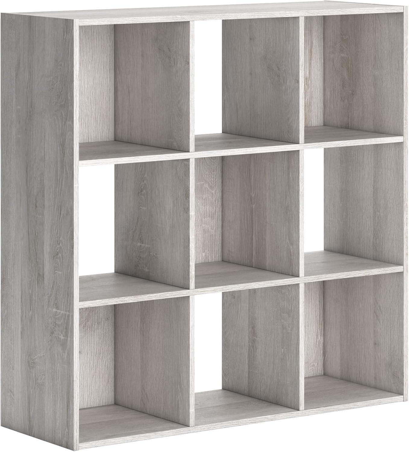 imageSignature Design by Ashley Langdrew 8 Cube Storage Organizer or Bookcase BlackWhitewash