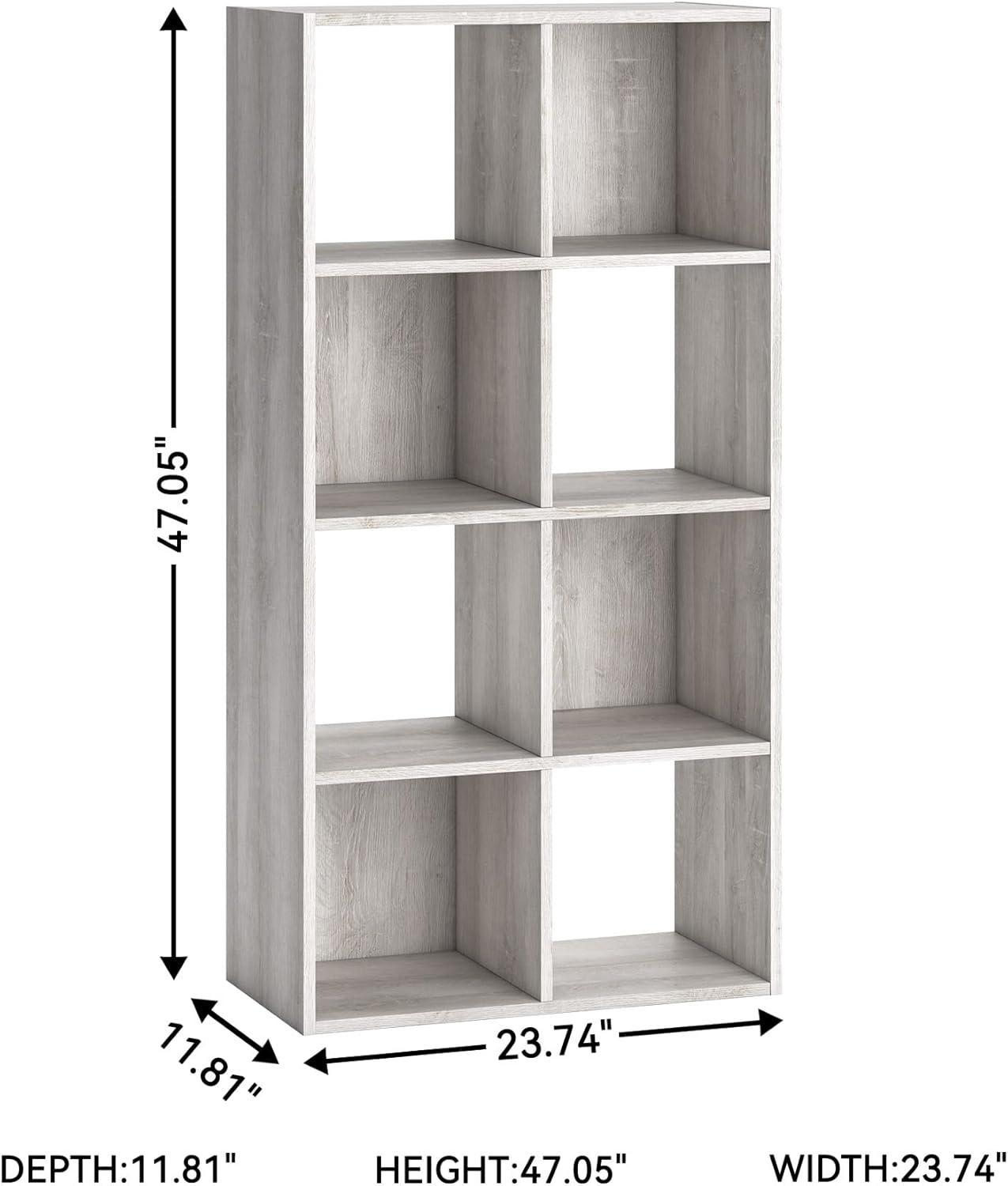 imageSignature Design by Ashley Langdrew 8 Cube Storage Organizer or Bookcase BlackWhitewash