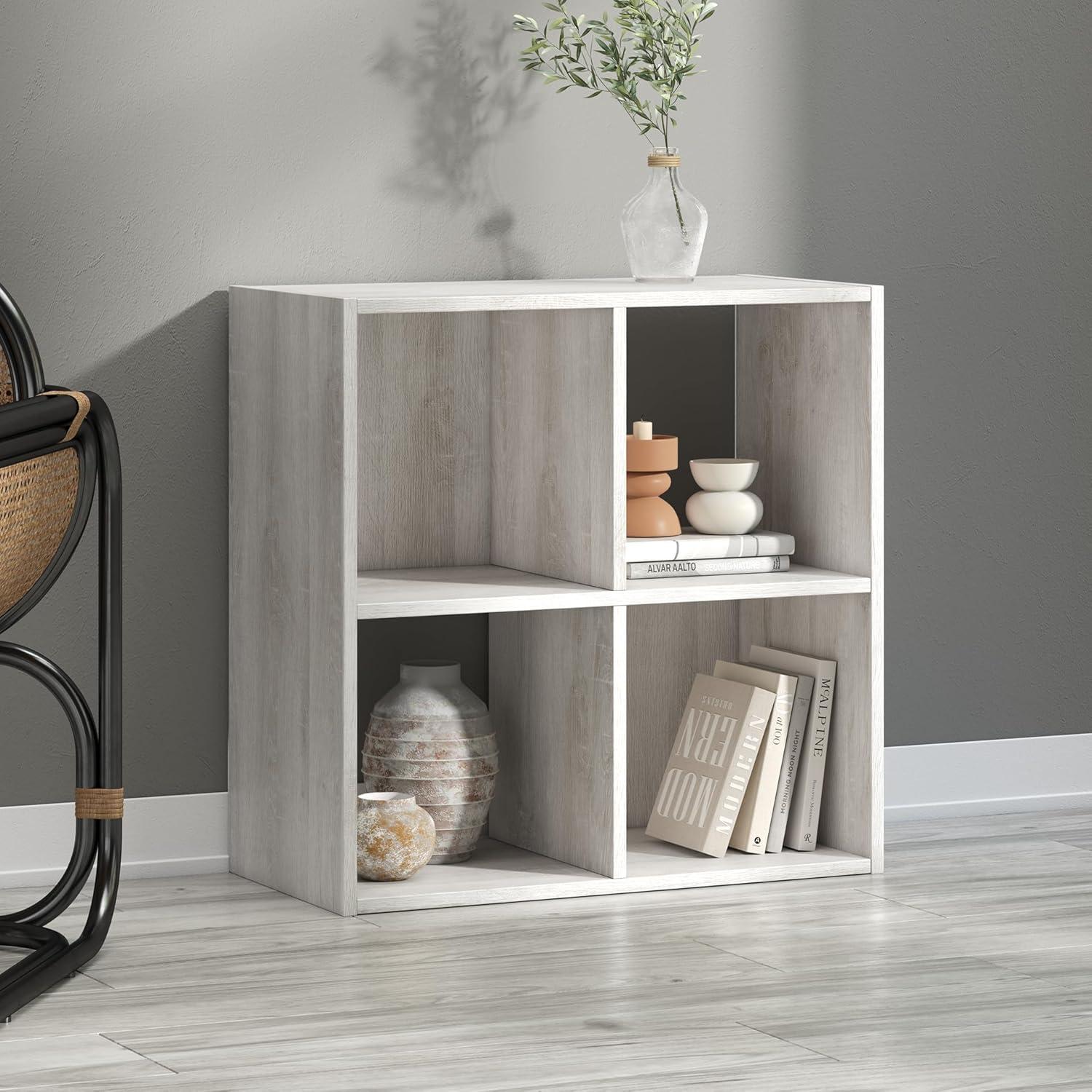 imageSignature Design by Ashley Langdrew 8 Cube Storage Organizer or Bookcase BlackWhitewash