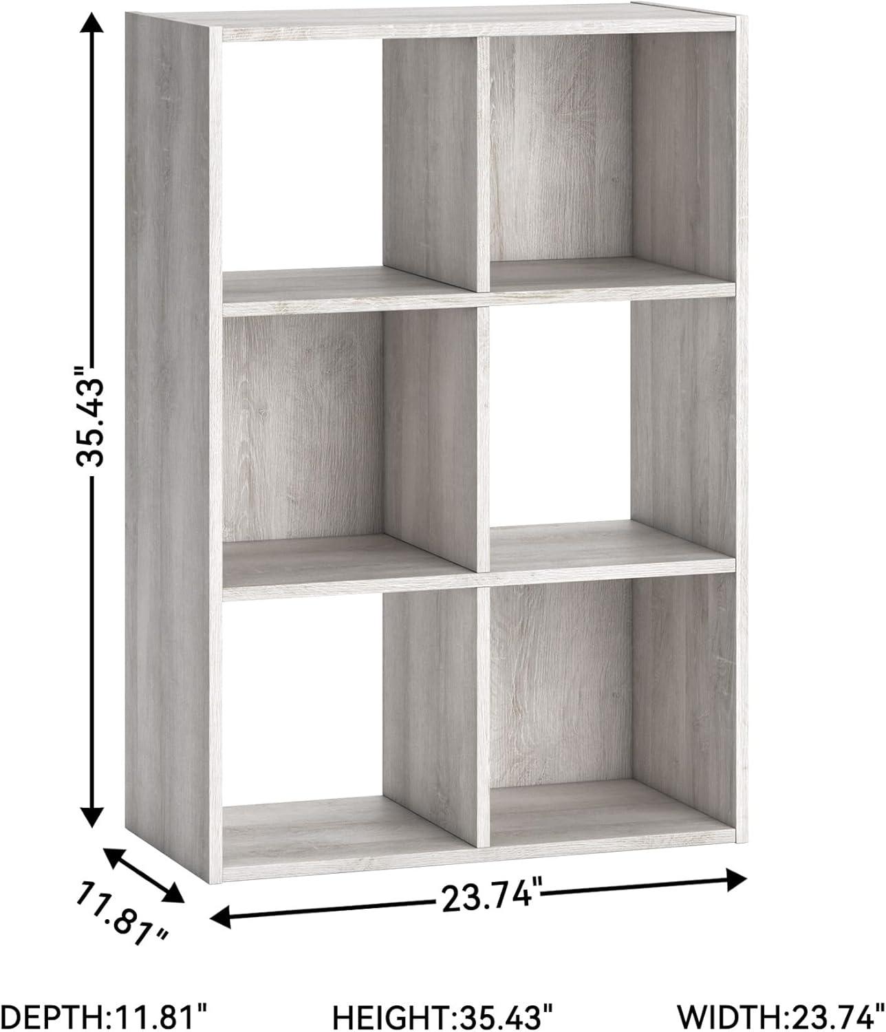imageSignature Design by Ashley Langdrew 8 Cube Storage Organizer or Bookcase BlackWhitewash